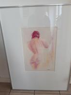 denk aquarel, Antiek en Kunst, Kunst | Litho's en Zeefdrukken, Ophalen of Verzenden