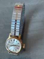 Nivada goldplate dames horloge, Ophalen of Verzenden, Zo goed als nieuw, Staal, Overige merken
