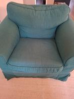 Groene IKEA Ektorp Fauteuil, Ophalen, Gebruikt, 75 tot 100 cm, Stof