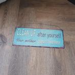 Nieuw tekstbord turquoise, Huis en Inrichting, Woonaccessoires | Tekstborden en Spreuken, Ophalen, Nieuw