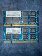 2xNanya 1Gb  DDR2 PC2-5300S, Computers en Software, RAM geheugen, Ophalen of Verzenden, Zo goed als nieuw, DDR2, Desktop