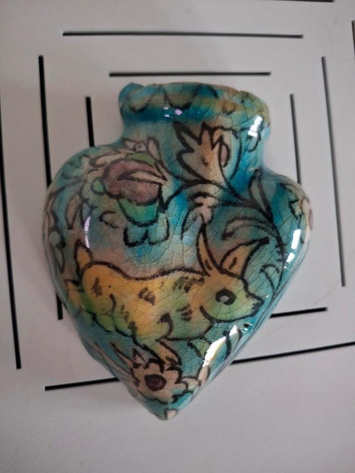 Antiek Qajar Perzisch Muurvaasje, Antiek en Kunst, Antiek | Vazen, Ophalen of Verzenden