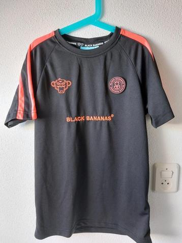 Mooi zwart (sport) shirt, Black Bananas, maat 176
