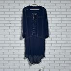 Summum Tuniek Blouse Maat 38 Donkerblauw Doorschijnend, Maat 38/40 (M), S, Zo goed als nieuw, S