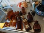 Allemaal apotheker flesjes  bruin en wit, Antiek en Kunst, Ophalen of Verzenden