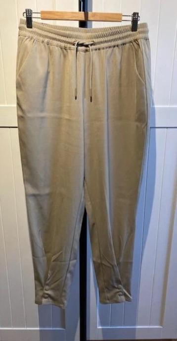 Shoeby cropped pantalon broek beige L | 40 koord in taille beschikbaar voor biedingen