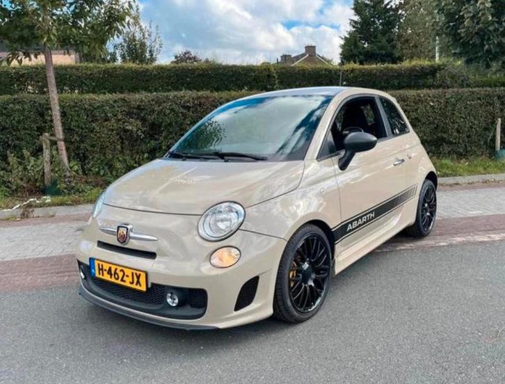 Fiat 500 1.4 Abarth C 2015 Cappuccino, Auto's, Fiat, Particulier, Alarm, Bluetooth, Boordcomputer, Centrale vergrendeling, Climate control