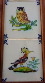 Jaren 50 - 60 Royal Tichelaar Makkum Serie Vogels Pauw Uil, Antiek en Kunst, Ophalen of Verzenden
