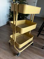 Råskog trolley/roltafel beige-geel, Ophalen, Zo goed als nieuw