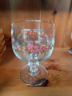 Vintage bloemen glas, Verzamelen, Glas en Borrelglaasjes, Zo goed als nieuw, Ophalen