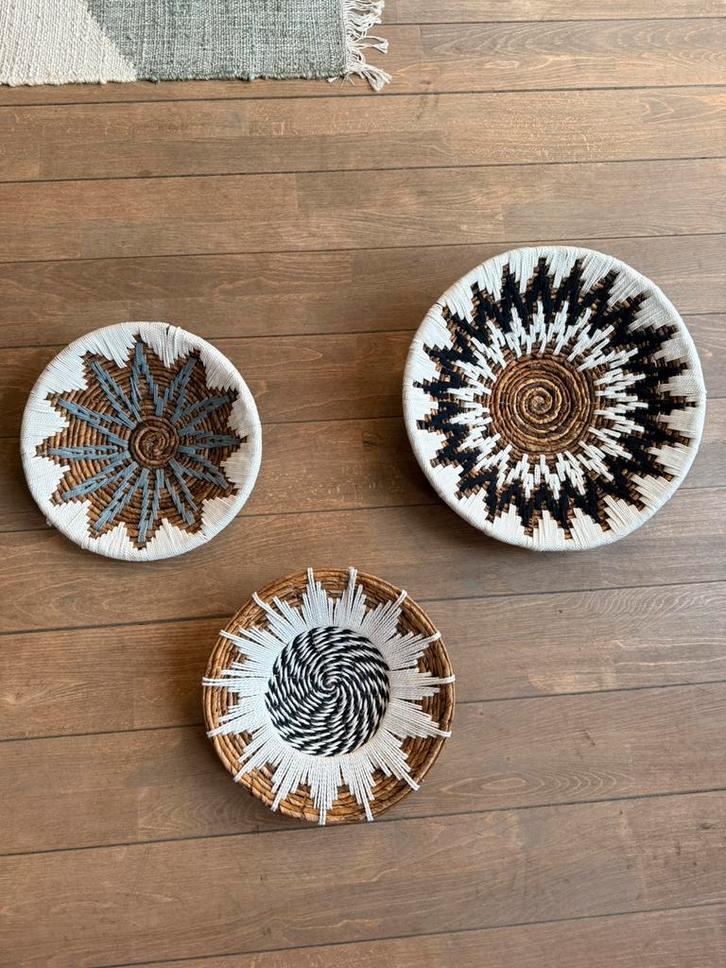 Wanddecoratie Bali - Blue - 30 cm, Huis en Inrichting, Woonaccessoires | Onderzetters, Nieuw, Glas of Kopje, Ophalen of Verzenden