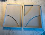 2x Japandi Wanddecoratie Kwantum - Beige/Greige Nieuw, Ophalen of Verzenden