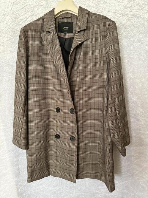 Only lang colbert jasje maat L, Kleding | Dames, Jasjes, Kostuums en Pakken, Nieuw, Jasje, Maat 42/44 (L), Bruin, Ophalen of Verzenden