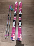 Te koop Elan meisjes ski’s 120cm met stokken, 100 tot 140 cm, Zo goed als nieuw, Carve, Skiën