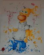 The Simpsons Popart schilderij van Homer Simpson, Antiek en Kunst, Kunst | Litho's en Zeefdrukken, Ophalen of Verzenden