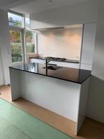 Nette Keuken met Spoeleiland + Apparatuur + GEDEMONTEERD, Wit, Graniet of Steen, Dubbelwandige keuken, Ophalen of Verzenden