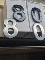Huisnummer 8 0  hoogglans zwart 10cm, Ophalen of Verzenden, Nieuw