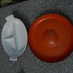 DRU ULFT 3 vakkenpan pan doorsnee 25 rood bruin ZEER MOOI, Ophalen of Verzenden