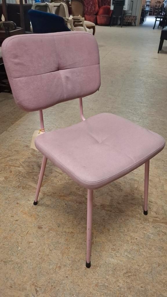 9 trendy pink MAMA KELLY horeca eetkamer vintage stoelen, Huis en Inrichting, Stoelen, Gebruikt, Vijf, Zes of meer stoelen, Stof