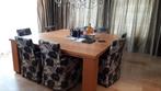 Houten vergadertafel/eettafel + bijzettafels, Huis en Inrichting, Tafels | Eettafels, Ophalen, Gebruikt, 100 tot 150 cm, 200 cm of meer