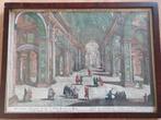 st pieters basiliek rome   jean benoit winkler 18e eeuw, Antiek en Kunst, Ophalen