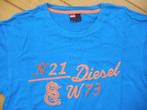 DIESEL t- shirt blauw maat M, Kleding | Heren, T-shirts, Maat 46 (S) of kleiner, Blauw, Ophalen of Verzenden, Diesel