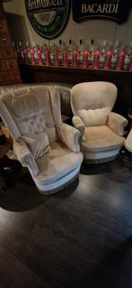 Leuk zitje 2 oude fauteuils, Ophalen, Gebruikt, 75 tot 100 cm, Minder dan 50 cm