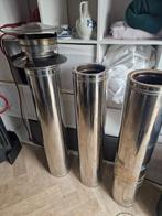 Dubbelwandig rookkanaal 3 meter, 20 cm diameter, Kachel, Minder dan 60 cm, Ophalen of Verzenden, Zo goed als nieuw