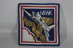 Vinatage US Air Force Hawk Factory Squadron patch USAF, Ophalen of Verzenden, Zo goed als nieuw, Patch, Badge of Embleem