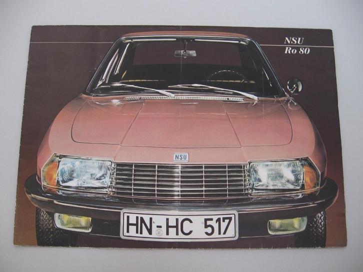NSU 035 NSU Ro 80 folder / vouwposter, Boeken, Auto's | Folders en Tijdschriften, Zo goed als nieuw, Overige merken, Ophalen of Verzenden