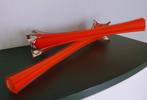 Twee Murano Vazen, Huis en Inrichting, Woonaccessoires | Vazen, 50 tot 75 cm, Ophalen of Verzenden, Rood, Glas