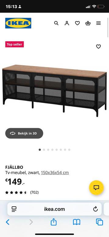 Nieuwe IKEA FJÄLLBO TV-meubel