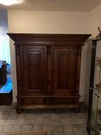 Vintage Eiken Kast - 2 Deuren, 2 Lades - Demonteerbaar, Ophalen, Gebruikt, Eikenhout, Met lade(s)