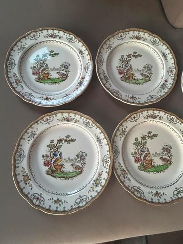 Spode Copeland Chelsea birds 4x dinerborden 28,5 cm beschikbaar voor biedingen