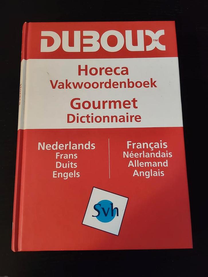 Duboux Horeca Vakwoordenboek Gourmet Dictionnaire, Boeken, Woordenboeken, Gelezen, Overige uitgevers, Ophalen of Verzenden