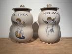 2 apothekerspotten aardewerk gesigneerd Marcucci Deruta, Overige typen, Ophalen of Verzenden, Zo goed als nieuw, Overige stijlen