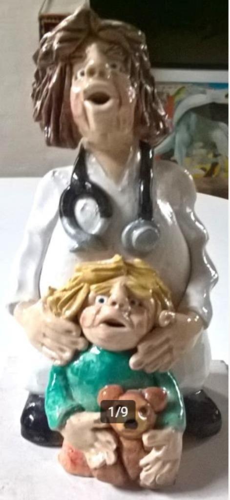 Unika Beeldje Dokter Arts Rudi Trypsteen alias Kasper, Antiek en Kunst, Curiosa en Brocante, Verzenden