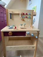 Houten speelgoed werkbank, Kinderen en Baby's, Speelgoed | Houten speelgoed, Ophalen of Verzenden, Gebruikt, Meubelstuk of Keukentje