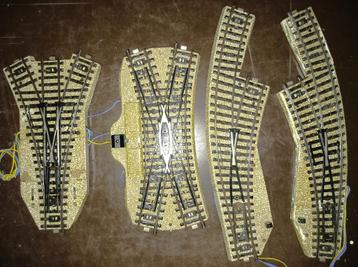 Marklin metalen rail, wissel, stootblok, kruising zgan beschikbaar voor biedingen