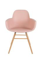 Eetkamerstoel Zuiver Albert Kuip roze, Huis en Inrichting, Stoelen, Overige kleuren, Zo goed als nieuw, Eén, Ophalen