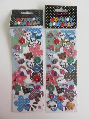 paperchase novelty stickers, kawaii schattige diertjes beschikbaar voor biedingen
