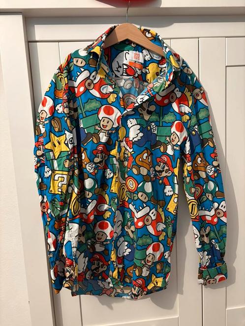 Opposuits overhemd Super Mario (XS), Kinderen en Baby's, Carnavalskleding en Verkleedspullen, Zo goed als nieuw, Jongen of Meisje
