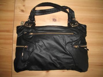 Kipling City Handtas Zwart Travelstof Bijna vintage beschikbaar voor biedingen