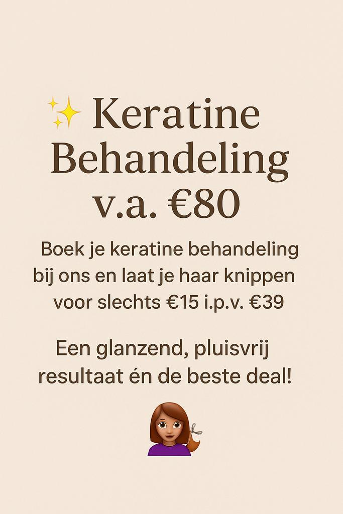 Kapper Keratine Botox €80, Sieraden, Tassen en Uiterlijk, Uiterlijk | Haarverzorging, Nieuw, Haarverzorger of -hersteller, Ophalen of Verzenden