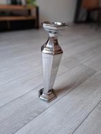 Zilverkleurige kandelaar, Huis en Inrichting, Woonaccessoires | Kandelaars en Kaarsen, Overige materialen, Gebruikt, Overige kleuren