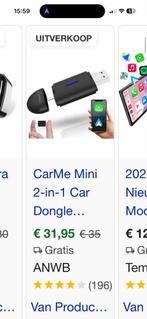 Carme dongel voor draadloos CarPlay/Android Auto, Ophalen of Verzenden, Zo goed als nieuw