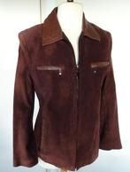 SUEDE JAS VAN LEATHER SOUND MAAT 38, Kleding | Dames, Maat 38/40 (M), Bruin, Ophalen of Verzenden, Zo goed als nieuw