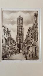 7 Etsen van A. Wieringa, genummerd gesigneerd - Utrecht., Antiek en Kunst, Ophalen of Verzenden