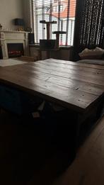 Houten salontafel, Ophalen, 100 tot 150 cm, 50 tot 100 cm, Zo goed als nieuw