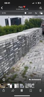 Klinkers kleur grijs blauw, Tuin en Terras, Tegels en Klinkers, Ophalen, Klinkers, Nieuw, 10 m² of meer